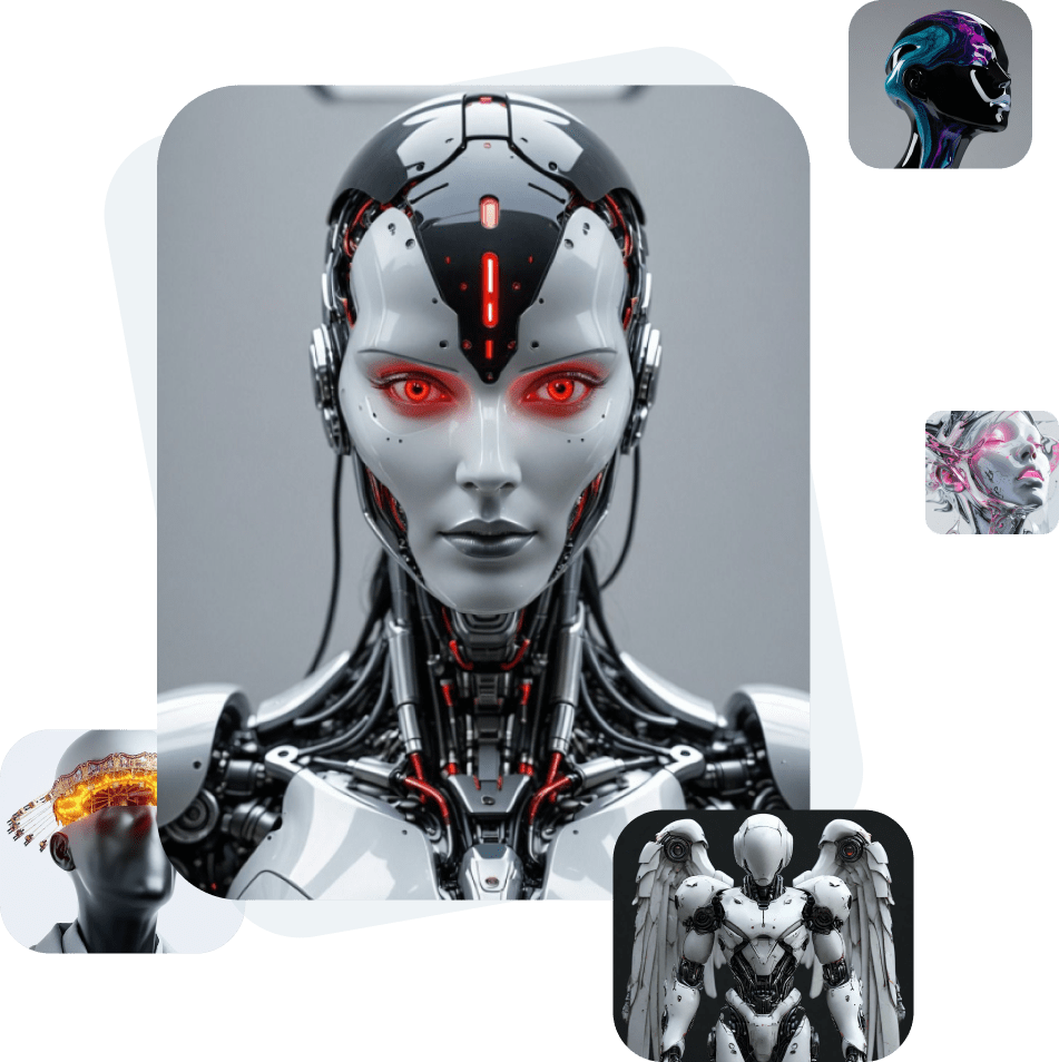 futuristic models image set